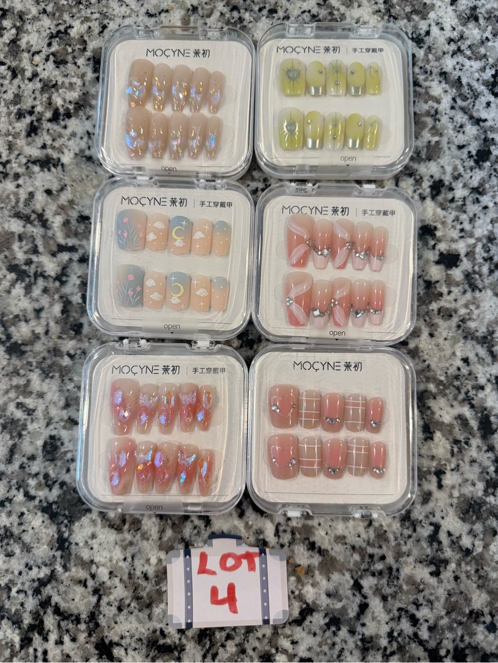 12 packs Acrylic, each set had 2 sets